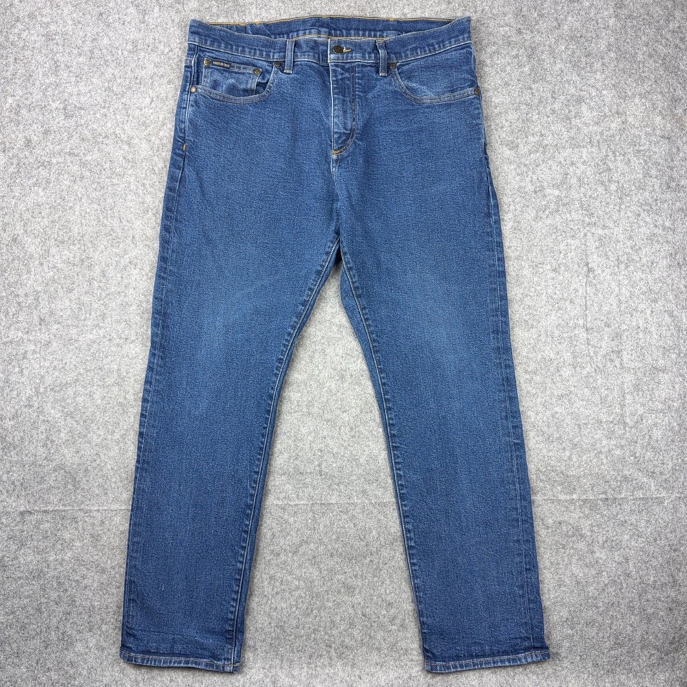 Brooks Brothers Jeans Mens 38x30 Blue Straight Fit Medium Wash Stretch Denim